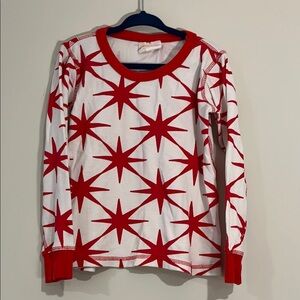MASALA KIDS Youth 5 100% Cotton Long Sleeve Star Fireworks Red White Unisex